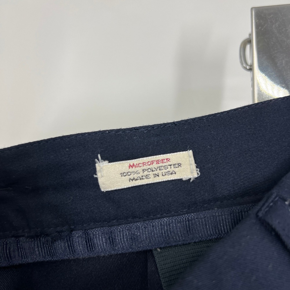 Vtg Callaway Golf Nordstrom Navy Blue Pleated Microfiber Shorts Womens 12 USA - Picture 7 of 12